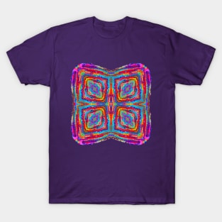 Abstract Crochet Butterfly Pattern T-Shirt